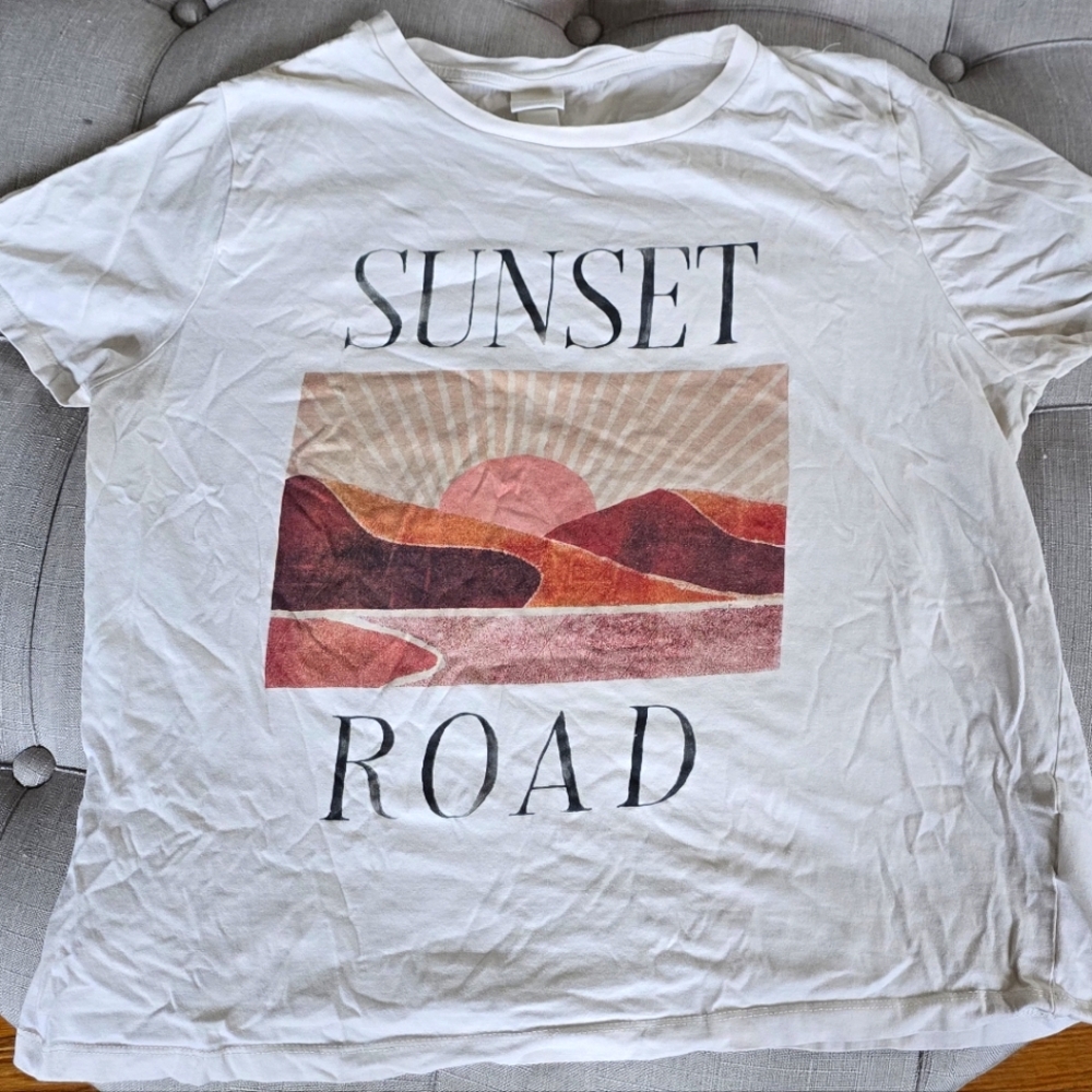 H&M Cream Casual T-Shirt